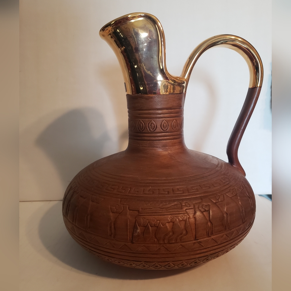 Unique Brown Ceramic Jug